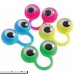 US Toy Dozen Assorted Googly Eye Monster Look Finger Puppets 1 B013FA2N38